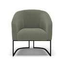 Ver imagem 5 de Poltrona para Sala Industrial Preto Kit 2 Stella Bouclê Menta D03 - D'Rossi
