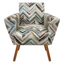 Ver imagem 2 de Poltrona Decorativa Dora Estampado Zig Zag Color D57 - D'Rossi