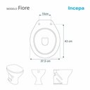 Ver imagem 4 de Assento Sanitário Poliester Fiore Cinza Platina para Vaso