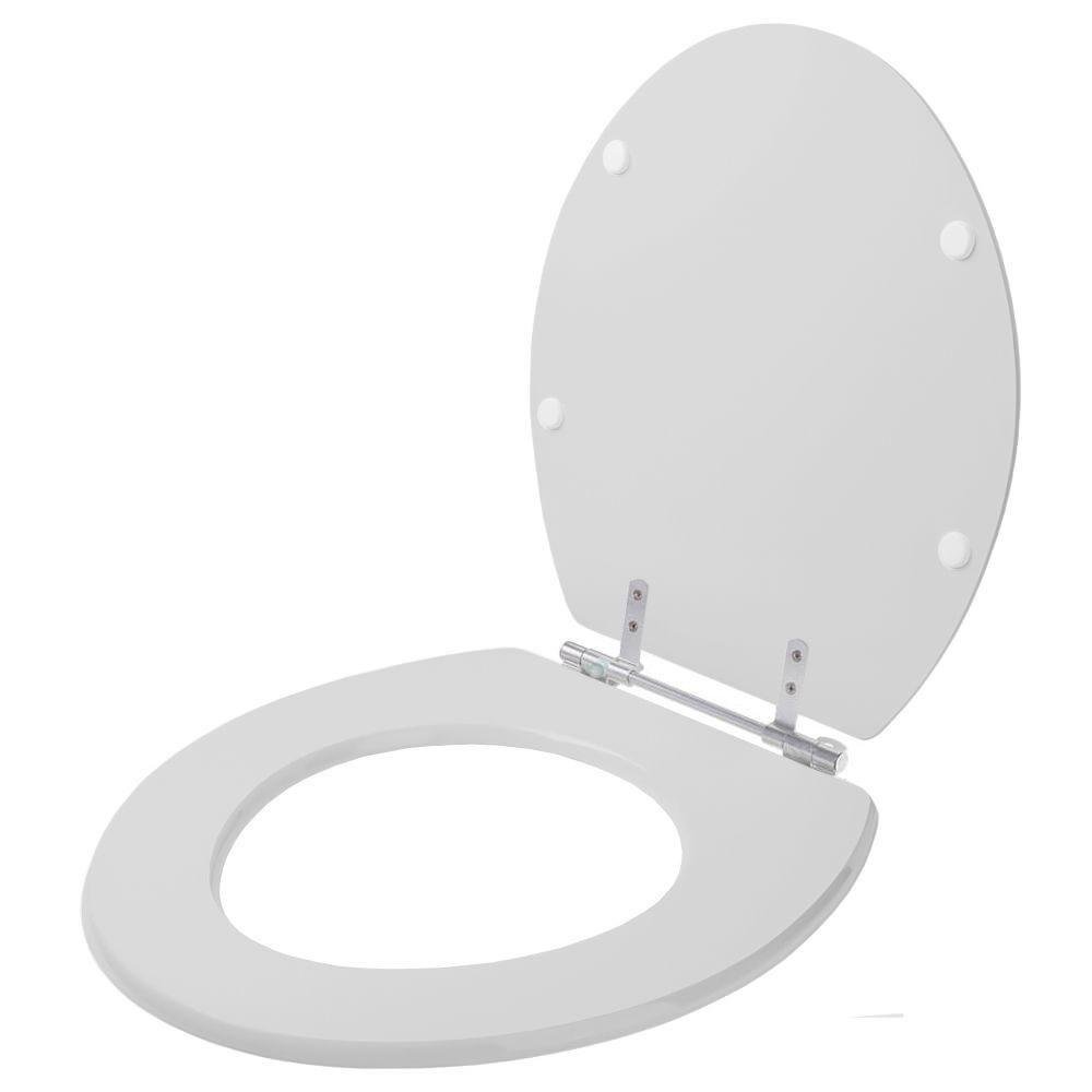 Assento Sanitário Poliester Fiore Cinza Platina para Vaso - 1