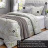 Kit Colcha Queen Papillons 7 Peças Algodão 200 Fios Casaborda Cinza - 2