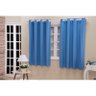Cortina Blackout PVC Azul Corta Luz 2,20M x 1,30M - 1