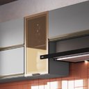 Ver imagem 2 de Armário Aéreo Simples Greta 40 Cm 1 Porta com Vidro - Casajá - Cinza