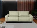 Ver imagem 2 de Sofá Decorativo Sala de Estar Asgand 2 Lugares 220cm Couro Tiza - Mozzelar