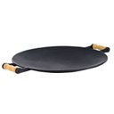 Ver imagem 1 de Chapa Disco Picanheira 45 cm diâmetro alça de madeira LIB