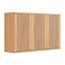 Ver imagem 1 de Armário Aéreo P/ Cozinha Sauvignon C/ 3 Portas Ripadas 120cm Amendoa - Ronipa