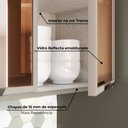 Ver imagem 7 de Armário Aéreo de Cozinha 120 cm 1 Porta Basculante com Vidro Lora Casa 812