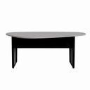 Ver imagem 3 de Mesa Orgânica 1,83m x 1,00m para Reunião com Pés em Metal F5 Office Cinza/Sagrado com Preto