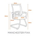 Ver mais imagens de Mesa de Reunião e Painel Tv 100% Mdf C/ 6 Cadeiras F5 Office Cor:freijó com Preto