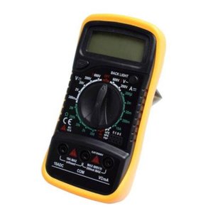 Multimetro Digital Aviso Sonoro Leitor Lcd Com Cabo Multi Teste