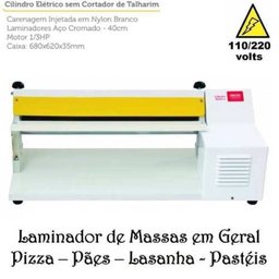 Cilindro Elétrico para Massa 40cm Lasanhas Pães Pastéis Biscuit - Branco 1004 - Bivolt - Malta - 2