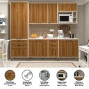 Ver imagem 4 de Cozinha Modulada Completa com 5 Peças e Tampo Sofia Luciane Móveis