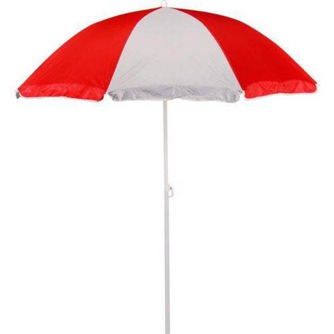 Guarda-Sol 1,80M Piscina Praia e Pesca Vermelho e Branco - Mor