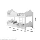 Ver imagem 3 de Beliche Infantil Marina Branco com Colchão - Divaloto