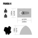 Ver imagem 4 de Barraca NTK Panda 4 Pessoas - Nautika
