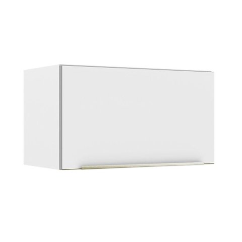 Armário Aéreo 60 Cm 1 Porta Basculante Branco/Branco Veludo