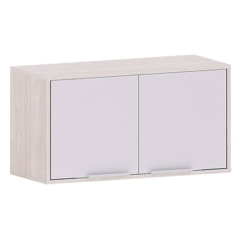 Armário Aéreo Geladeira 80 Cm 2 Portas Atenas Cinza Cristal