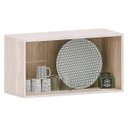 Ver imagem 2 de Armário Aéreo Geladeira 80 Cm 2 Portas Atenas Cinza Cristal