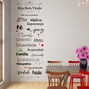 Ver imagem 1 de Adesivo de Parede Seja Bem Vindo 1 Arte Destaque 0.75 X 2 Metros