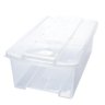 Caixa de Plástico Retangular Organizadora 9,8 L com Tampa Empilhável Grande - 1
