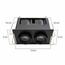 Ver imagem 2 de Spot Led Embutir Direcionável Kawi 4w 3000k Preto Nordecor St3225