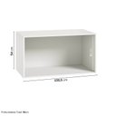 Ver imagem 4 de Ponte Planejada Solteiro 100% MDF 2 Portas Orion CabeCasa MadeiraOriginals Bege/Aveia/Linho