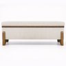 Puff Recamier Baú Versallies 200 Cm para Sala Quarto Pé de Cama Hall de Entrada Bouclé Premium Luxo - 5