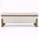 Ver imagem 5 de Puff Recamier Baú Versallies 200 Cm para Sala Quarto Pé de Cama Hall de Entrada Bouclé Premium Luxo