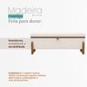 Puff Recamier Baú Versallies 200 Cm para Sala Quarto Pé de Cama Hall de Entrada Bouclé Premium Luxo - 9
