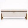 Puff Recamier Baú Versallies 200 Cm para Sala Quarto Pé de Cama Hall de Entrada Bouclé Premium Luxo - 13