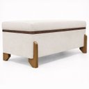 Ver imagem 4 de Puff Recamier Baú Versallies 200 Cm para Sala Quarto Pé de Cama Hall de Entrada Bouclé Premium Luxo