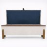 Puff Recamier Baú Versallies 200 Cm para Sala Quarto Pé de Cama Hall de Entrada Bouclé Premium Luxo - 12