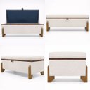 Ver imagem 6 de Puff Recamier Baú Versallies 200 Cm para Sala Quarto Pé de Cama Hall de Entrada Bouclé Premium Luxo