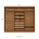 Ver mais imagens de Guarda Roupa Casal 6 Portas 3 Gavetas Bigger Prime Canela/Off White