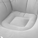 Ver imagem 2 de Kit 4 Poltrona Inflável Puff Lazy Fashion Aveludado Assento Pufe Vg Plus Cinza