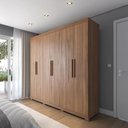 Ver imagem 2 de Guarda-Roupa Casal 6 Portas 3 Gavetas 100% MDF Memphis 246 cm - Canella
