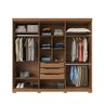 Guarda-roupa Casal 6 Portas 3 Gavetas 100% Mdf Memphis 246 Cm - Canella - 4