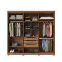 Ver imagem 4 de Guarda-Roupa Casal 6 Portas 3 Gavetas 100% MDF Memphis 246 cm - Canella