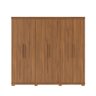 Guarda-roupa Casal 6 Portas 3 Gavetas 100% Mdf Memphis 246 Cm - Canella - 1