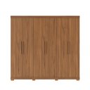 Ver imagem 1 de Guarda-Roupa Casal 6 Portas 3 Gavetas 100% MDF Memphis 246 cm - Canella