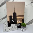 Ver imagem 2 de Kit decoração livro NewYork + vaso artesanal + palavra hello