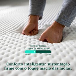 Colchão King D45 Connect Molas Ensacadas Massageador 25x193x203 Keiko - 11