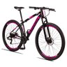 Bicicleta Aluminum Aro 29 Quadro 17 Alumínio 24 Marchas Freio Disco Mecânico Preto Rosa - Raider - 1