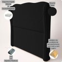Ver imagem 4 de Cabeceira Cama Box Solteiro 90cm Aurora Estofada Boucle com Sapatas Plásticas Linha Premium