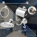 Ver imagem 7 de Kit Acessórios Banheiro Inox 7 Peças Lavabo Conjunto Porta Shampoo Único
