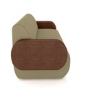 Ver imagem 6 de Sofá Decorativo Living Sala de Estar Bornéu 148cm pés de Madeira PU/Veludo Marrom/Castor G33 - Gran