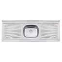 Ver imagem 1 de Pia de Apoio Cozinha Tramontina 150x52 Cm New Raggi 40 Aço Inox