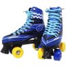 Patins Clássico Tradicional Quad 4 Rodas Roller de Rua Masculino Azul Tamanho 28 Importway BW-020- - 2