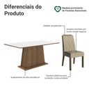 Ver imagem 4 de Conjunto Sala de Jantar Tampo de Madeira 6 Cadeiras Rustic/Branco/Imperial Cedro Madesa