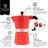 Cafeteira Italiana Vermelha 6 Xícaras - Mimo Style - 2